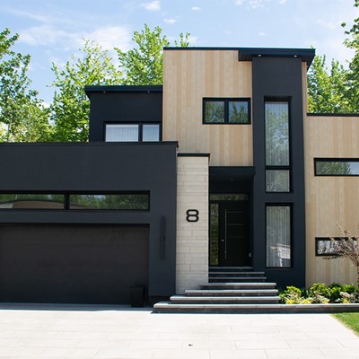 Scandinavian Fir Harrywood mac metal cladding