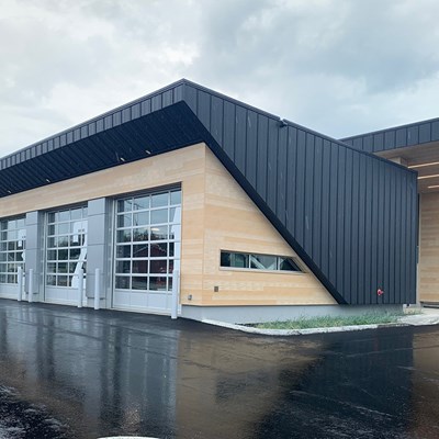 Scandinavian Fir Harrywood mac metal cladding